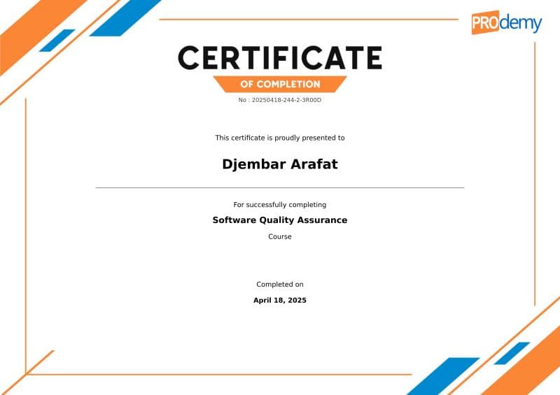 Software Quality Assurance